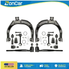 12pc Front Upper Control Arms Tie Rod Suspension Kit for Trailblazer Envoy Isuzu
