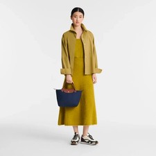 Longchamp Le Pliage Nylon Tote Bag Hand Bag Navy Small