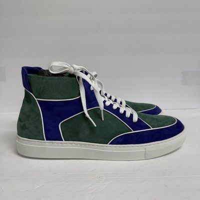 Custom GALXNDR Designer Shoes - Blue/Green/White- Size 15 - Brand New In Box