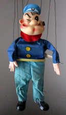 Rare Vintage Popeye the Sailor Man Marionette Puppet made by Gund 1950's 60