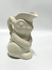 Vtg McCoy White Colonial Rabbit Pottery Pitcher Creamer Syrup