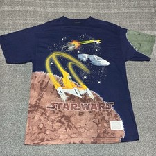 Vintage Star Wars Episode 1 Battle for Naboo Shirt Mens L N-1 Starfighter NWT