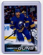 2022-23 Upper Deck Young Guns Casey Fitzgerald Rookie 1 Buffalo Sabres #498