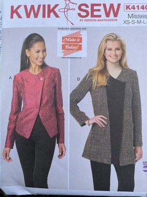 Kwik Schnittmuster K4140 Misses' Semi-Fitted Jacken Gr. XS-XL unbenutzt