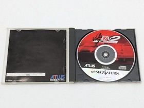 Sega Saturn White HST-3220 NTSC-J Tested w Controller + Touge King the Spirits 2