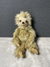 Mary Meyer Sloth Plush Lotta Scotch Realistic Long Shaggy Soft Toy Pet Lovey 18”