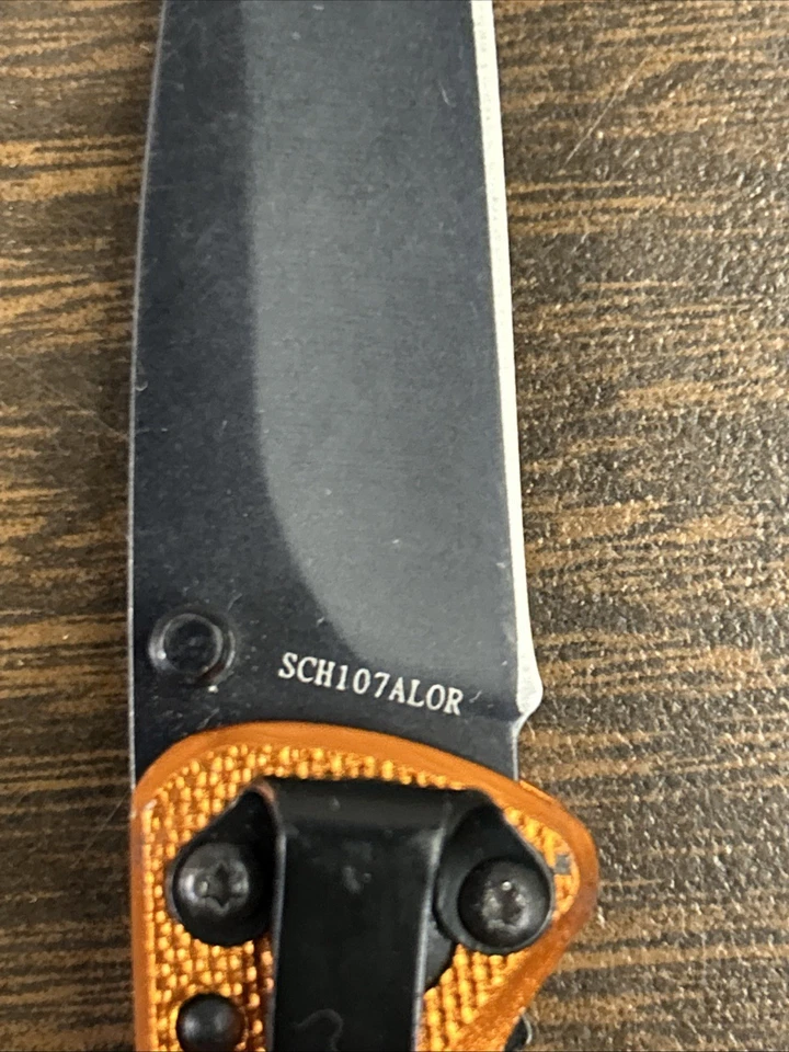 Navaja de bolsillo Schrade SCH107ALOR naranja Foto 3 de 4