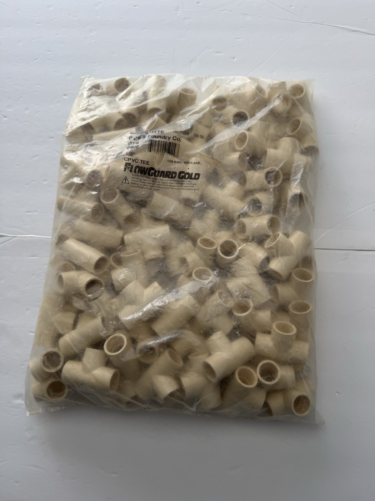 Charlotte 1/2" Cpvc Tees 100pcs