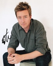 EDWARD NORTON signed Autogramm 20x25cm FIGHT CLUB in Person autograph ACOA