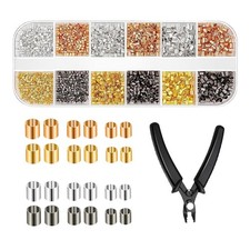 Crimping Beads For Jewelry Making 2200 Pieces Crimp Tubes With Fashionable