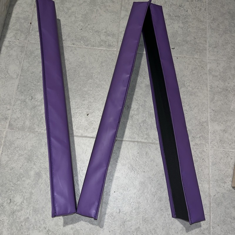 9 foot Folding Balance Beam for Kids Portable Gymnastics Foam Floor Beam Purple
