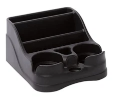 Car Center Console Organizer with Cup Holders. Universal Fit for Cars SUV, Truck