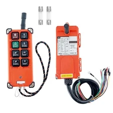 8 Buttom Transmitter+Receiver 12-72V Wireless  Remote Control For Hoist Crane