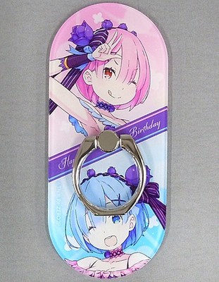 Re:Zero Ram & Rem Smartphone Ring Birthday Life 2021 Shibuya Marui Japan Import