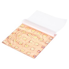 50 Pcs Gold Leaf Sheet with Pattern 5.5"x5.5" for Craft,Copper Block