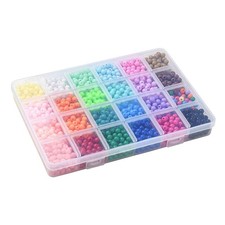 6MM Rainbow Acrylic Round Bead Set, Kit 1560 Beads