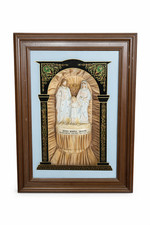 Antikes Hausaltar ca.1890-1900 Holz Glas Biskuitporzellan