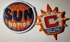 WNBA Connecticut Sun Embroidered Patch 2 pc. roughly 3" or so