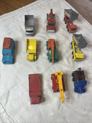 10 Matchbox Lesney Vintage Trucks Nice Collector’s Addition to Your Collection