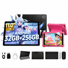 AEEZO Android Tablet 11" IPS TouchScreen PC Tablet 256GB  Kids Tablet 8" 32GB