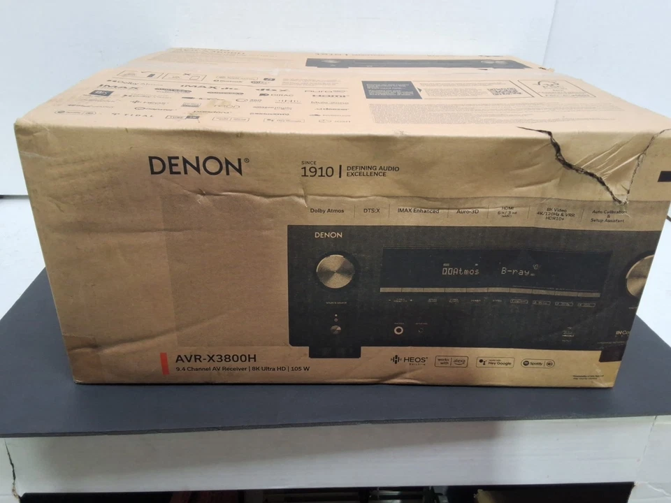 Denon AVR-X3800H 9.4 Channel AV Surround Receiver 8K Ultra HD HDR10+ 100V - Image 3 of 4