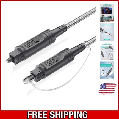 3Ft Digital Optical Audio Cable - Toslink Fiber Optic for High Fidelity Sound