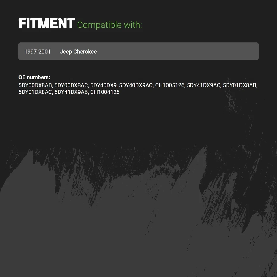 Bumper End For Jeep Cherokee 1997-2001 Driver OR Passenger Side Front 5DY00DX8AB Foto 4 de 4