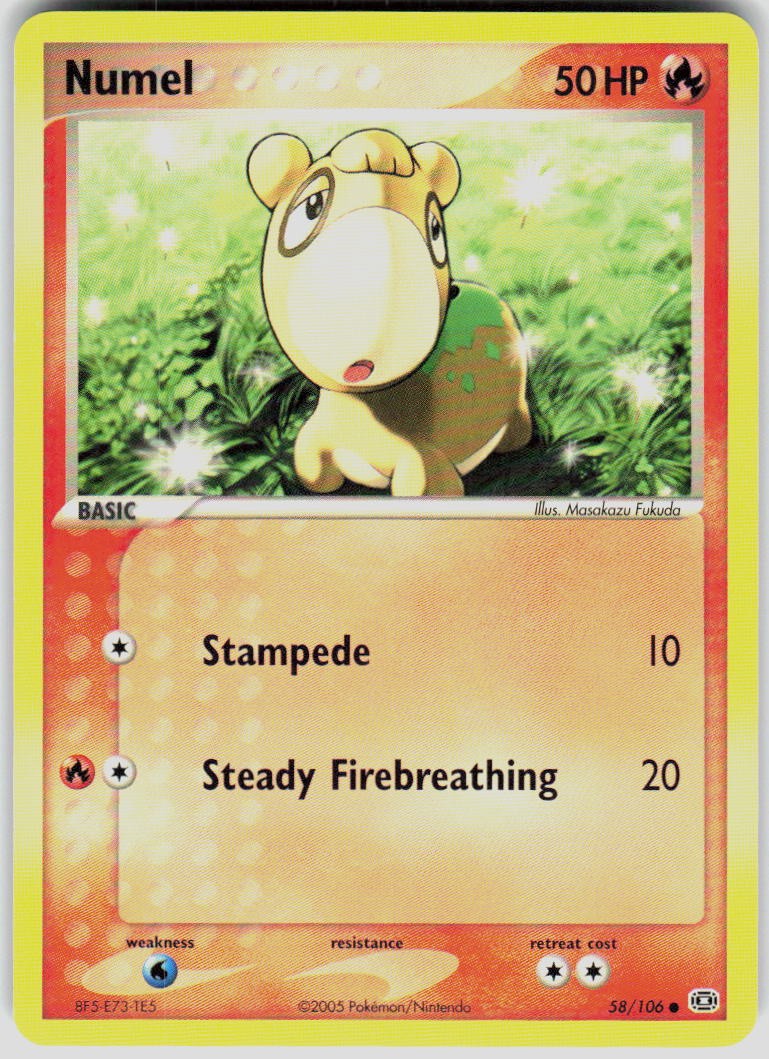 Numel 58/106 EX Emerald Pokemon