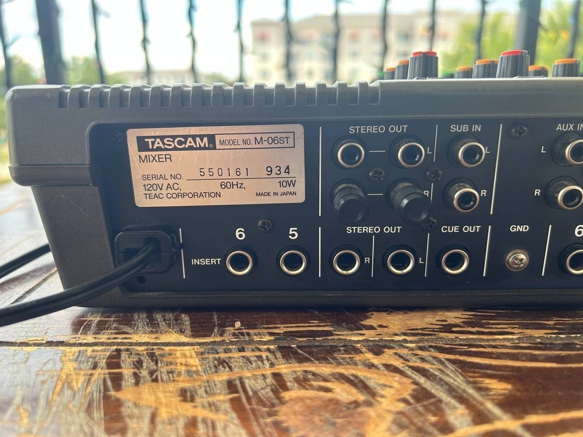 Tascam M-06ST 6Channel Analog Mixer Vintage. Made in Japan | eBay