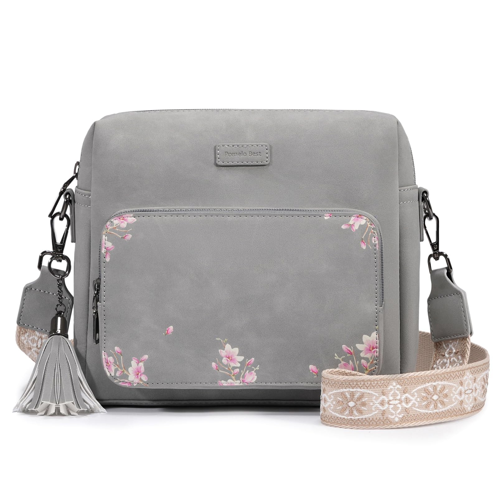 For Women With Built-in Wallet Rfid, Soft Microfiber Suede S...