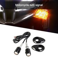 2 Mini LED Motorrad Kennzeichen Blinker Signal Lampen Anzeige Amber