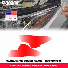 Precut Headlights Clear Covers Bra Film Kit Ppf Fits 2010-2012 Outback