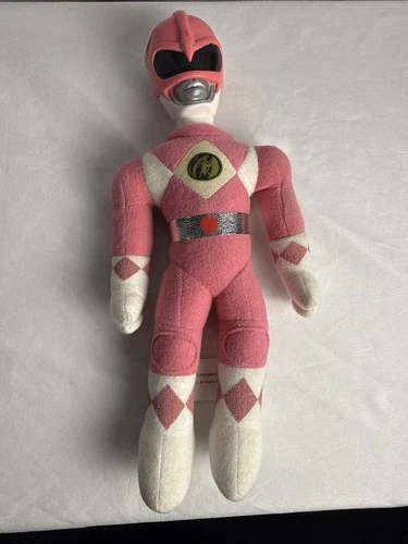 Vintage 1993 Mighty Morphin Power Ranger Pink Ranger Action Pal Plush 10" Figure