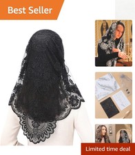 Catholic Mass Veil Church Lace Mantilla Spanish Iglesia Velos Chapel Head Acc...