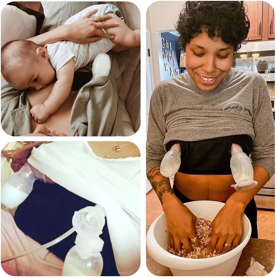 Extractor de leche manual ecológico - silicona ligera de 5 oz con base de succión Foto 4 de 4