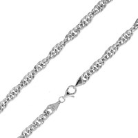 Cavill Damenkette 925 Sterling Silber, 45Cm, Twist Design, Echtschmuck