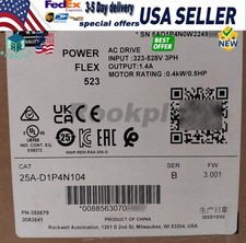 Allen-Bradley AB 25A-D1P4N104 /B PowerFlex 523 AC Drive 0.4kW 0.5HP NEW IN BOX