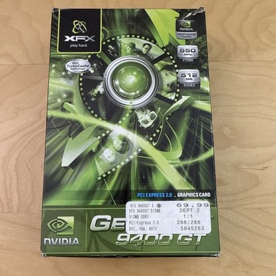 XFX GeForce 9400GT 550M 512MB DDR2 Open Box