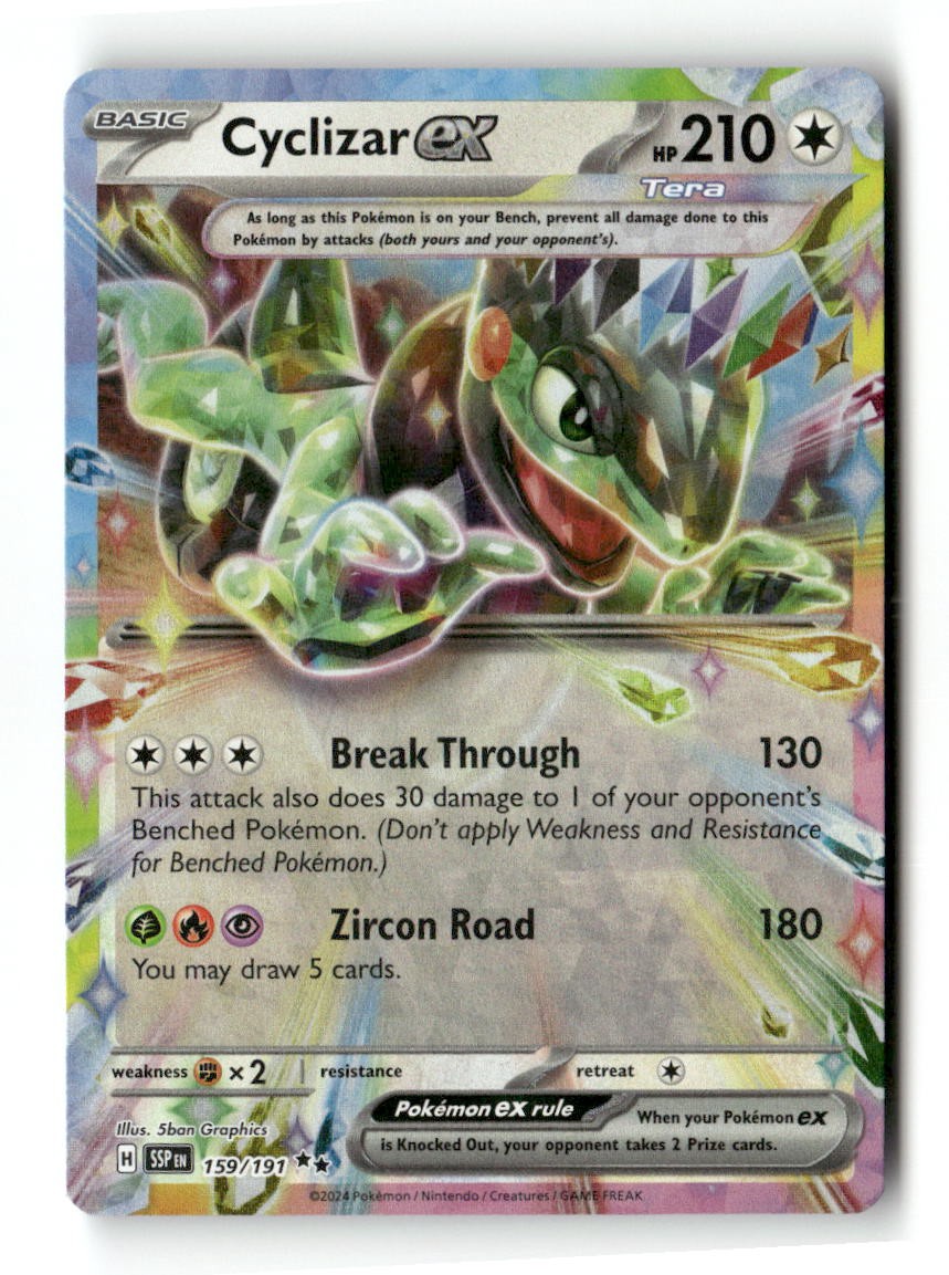 Cyclizar ex 159/191 RR Surging Sparks Pokemon Holo NM