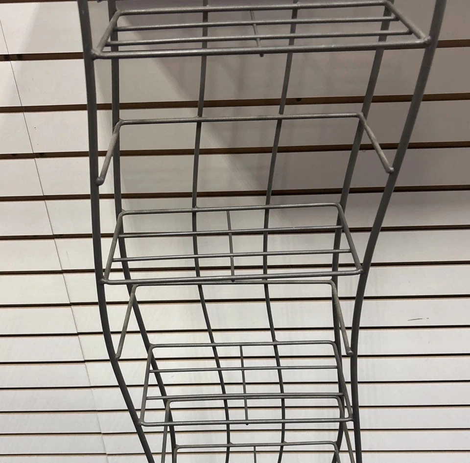 Wavey, torre, almacenamiento de CD de acero para 250 CD de 52,5 pulgadas de alto 6 estantes Foto 3 de 4