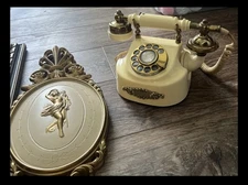 Vintage Victorian French Style Rotary Dial Phone 