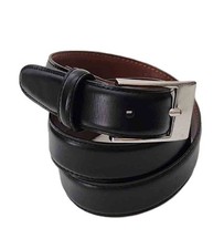 Kids Boys Brooks Brothers Black Leather Dress Belt Size 26 BEST FITS 22-24