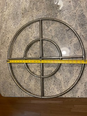 EasyFirePits 24'' Propane & Natural Gas Fire Pit Stainless Steel Burner Ring