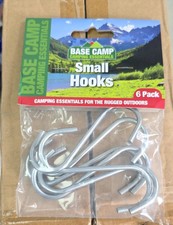 6 x Small S Hooks - Great for Camping, Hiking and Outdoor Survival Camping Hooks