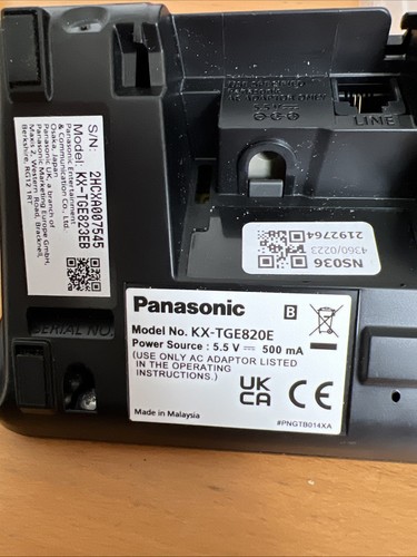 Panasonic KX-TGE820E Main Base Charger KX-TGE822 KX-TGE823 KX-TGE824 PNLC1053 - Zdjęcie 3 z 4