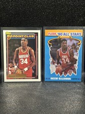 1992-93 Topps Hakeem Olajuwon #214 GOLD Mint Centered - 1990 Fleer All-stars ☄️