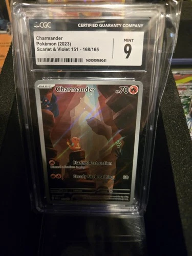 Pokémon Charmander 168/165 Scarlet & Violet 151 Holo CGC 9 Mint