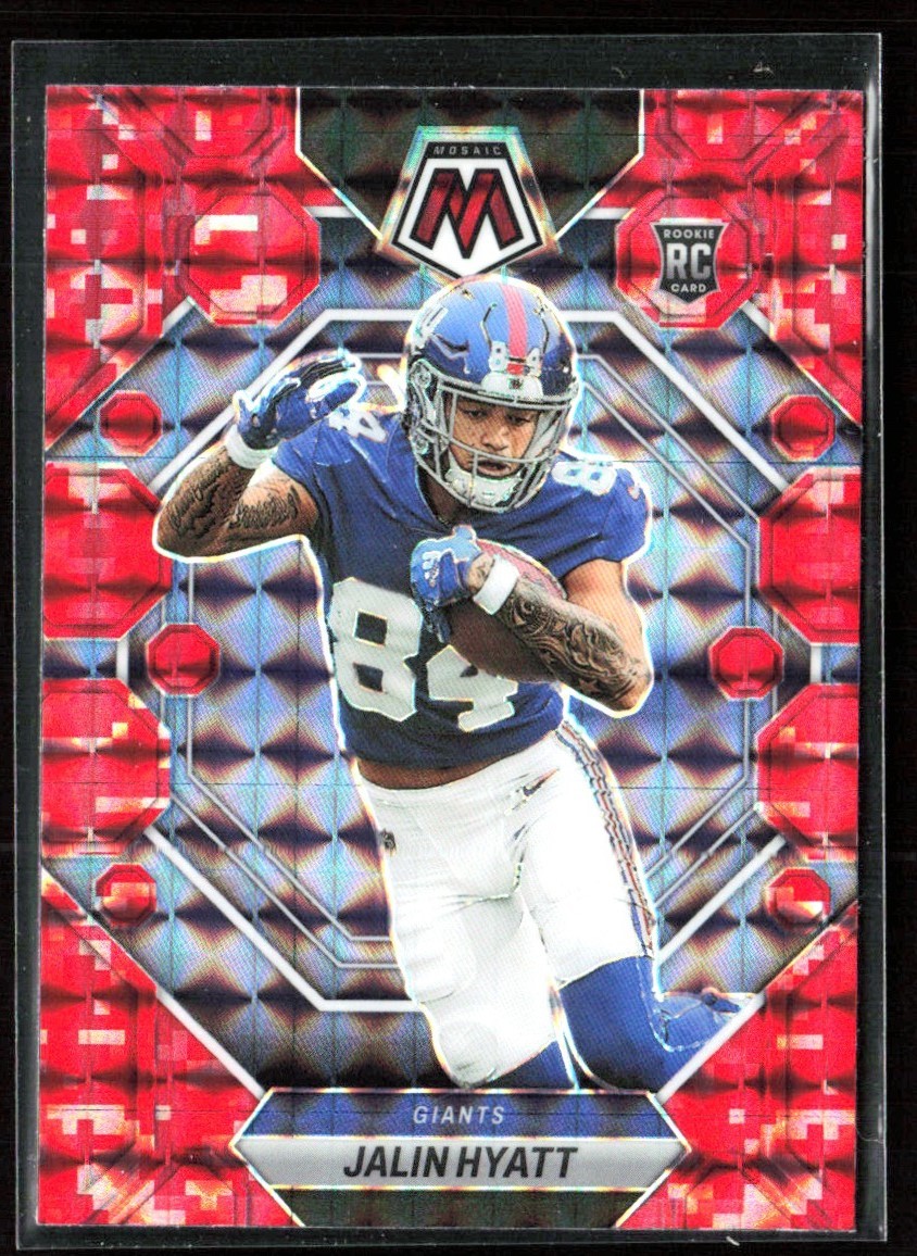 Jalin Hyatt 2023 Panini Mosaic Red Prizm RC #329 New York Giants