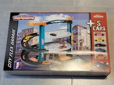 Garage Majorette 2 étages et 5 voitures. City flex. Compatible Hot wheels 1/64