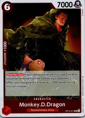 Monkey.D.Dragon Foil R Carrying On His Will OP13-017 NM